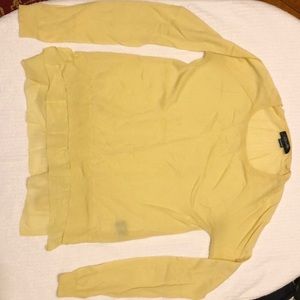 Yellow cashmere shirt